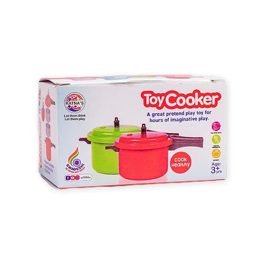 Ratna's Toy Cooker Miniature Household Kitchen Appliances Pretend Play Toy for Kids | Green