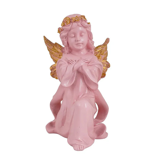 Zart Angel Girl Showpiece for Home Decor Showpiece Angel Pink SS