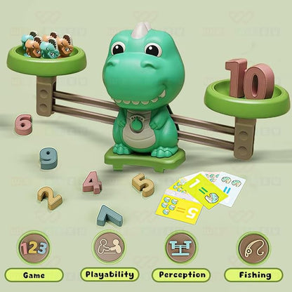 Wembley 2 In 1 Dino Balancing Toy For Kids Learning Activity Toy Multicolor