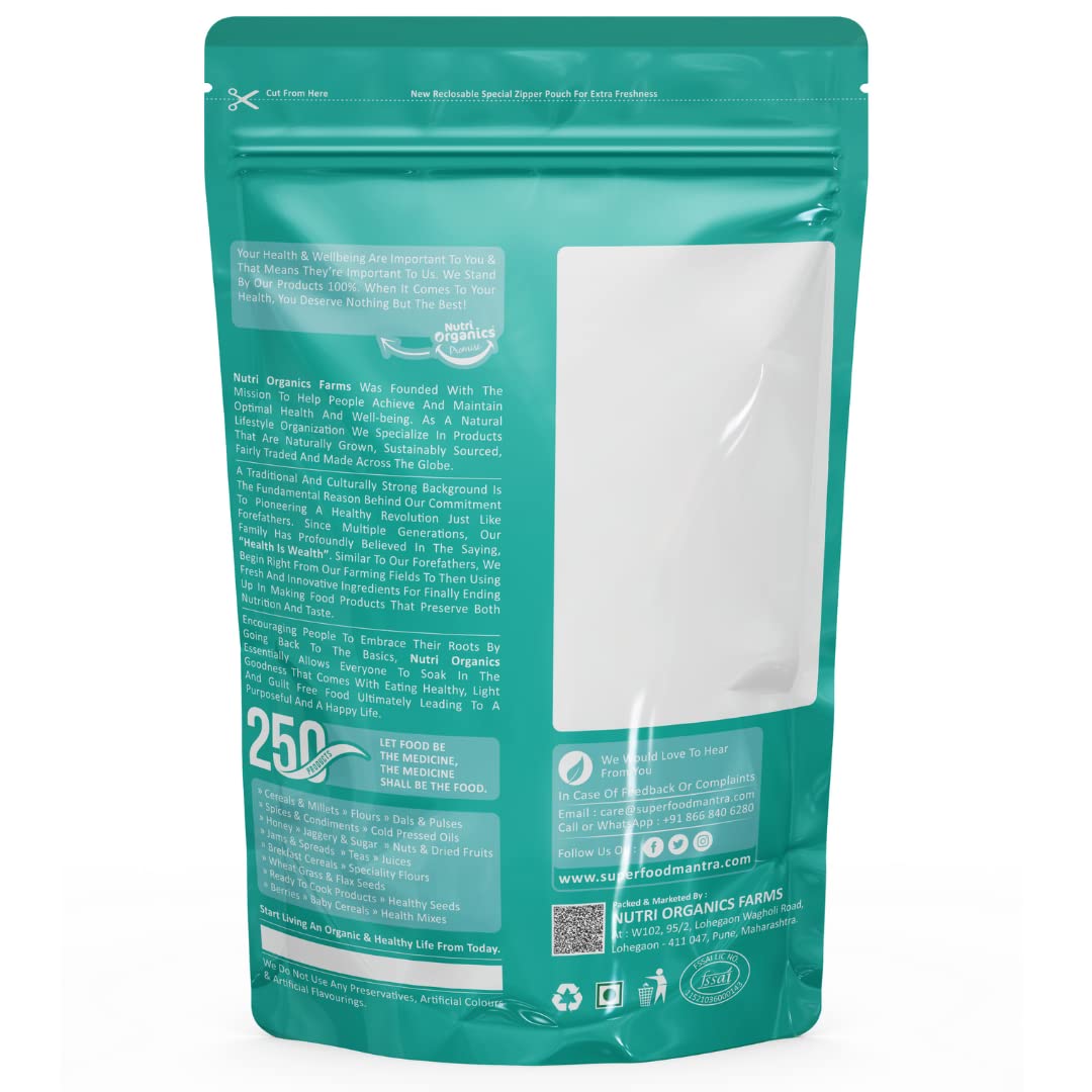 Nutri Organics Dry Fruits Black Raisins With Seeds For More Benefits 500 gram - Kala Manuka Kali Draksh - Ziplock Pouch