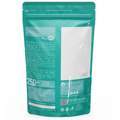Nutri Organics Dry Fruits Black Raisins With Seeds For More Benefits 500 gram - Kala Manuka Kali Draksh - Ziplock Pouch