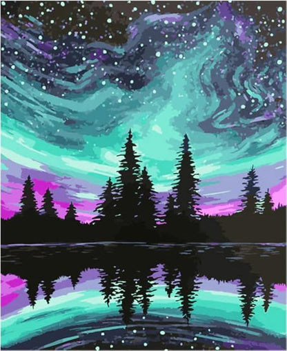 Craftmate Diy Framed Paint By Numbers Canvas Art And Craft Kit For Adults And Kids Acrylic Painting Hobby Kit 16 Inch X 12 Inch