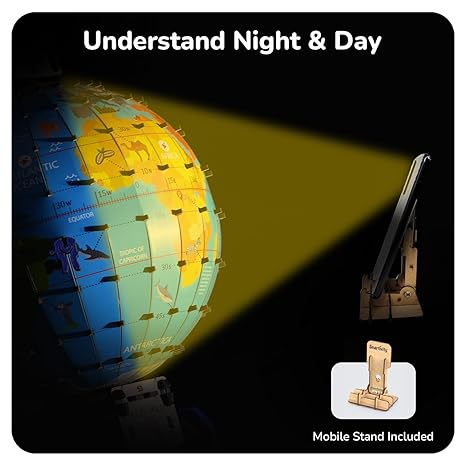 Smartivity Globe Explorer AR Based Toy for Kids 1000+ Facts About Animals Monuments Places