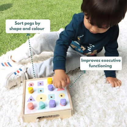 Curious Cub Montessori Learning Wooden Toys | Box 14 | Develop Problem/puzzle Solving |hand-eye Coordination & Brain Development