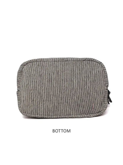 Astrid Multicompartment Striped Bag For Women And Girls With Extra Strond Zipper And BIodegradable