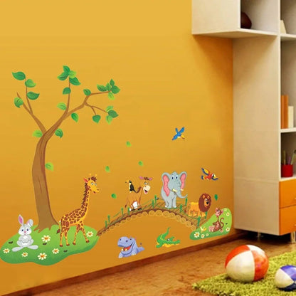 Jaamso Royals Jungle Animals Wall Stickers X 90 cm Multicolor