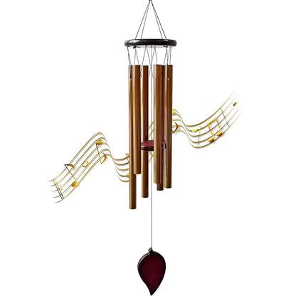 Wind Chimes 30 Inch 6 Rustproof Aluminum Tubes Large Deep Tone Wind Chimes