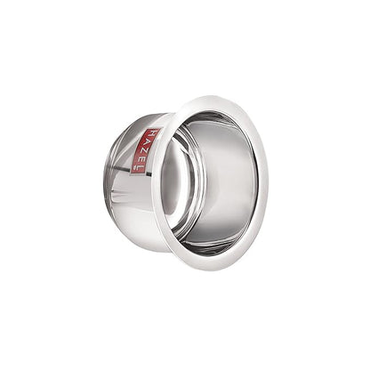 Hazel Induction Bottom Tope Stainless Steel 16.3 cm with 2000 ml Capacity Heavy Base Thick Flat Bottom
