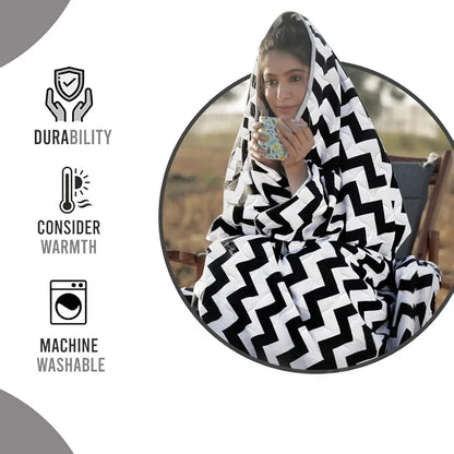 Divine Casa Microfiber 150 GSM Reversible Double Bed Comforter Ultra Soft & Lightweight Blanket Colour Anthracite