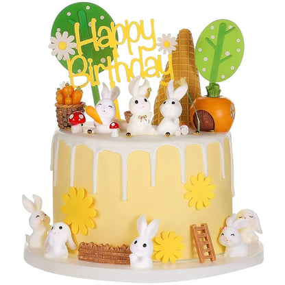 Satyam Kraft 1 Set  Resin Rabbit Miniature Figurines