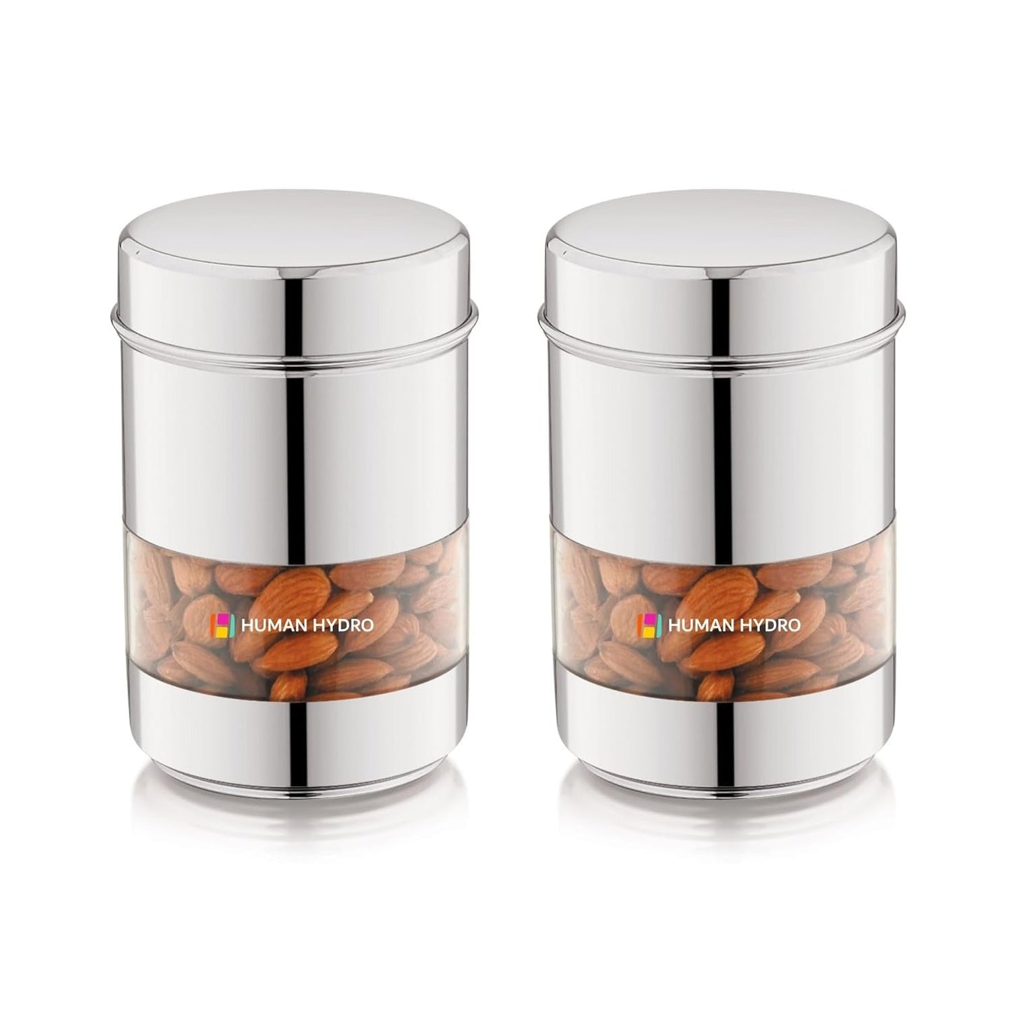 Human Hydro Stainless Steel Storage Containers Set of 2 (750ml Each)