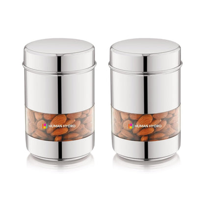 Human Hydro Stainless Steel Storage Containers Set of 2 (750ml Each)