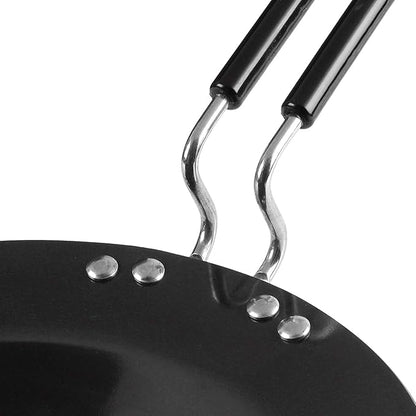 Vinod Black Pearl Plus Hard Anodised Roti | Paratha | Phulka Tawa | 25 Cm Diameter With Riveted Sturdy Handle | 5.25 mm Thickness | Black
