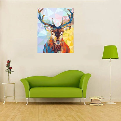 HASTHIP Diy Oil Painting, Acrylic Figures Painting, Paint By Number Adult With 3X Magnifier Card, Printed, Multicolor