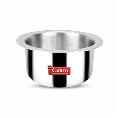 Camro Tripro Triply Artisian Tope 19 No 7 Liters Capacity Cauldron Tope Handi Patila Stainless Steel