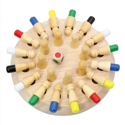 Kidology Wooden Memory Match Stick Chess Game Color Memory Chess