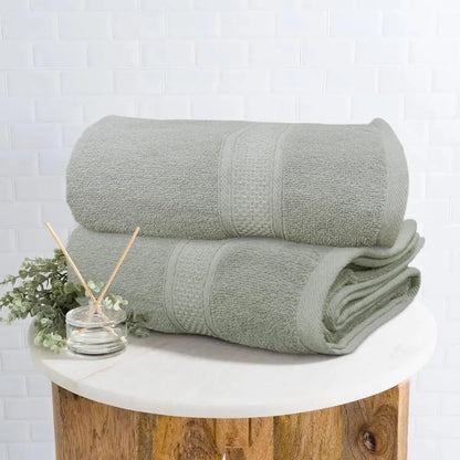 Luxe Home Cotton Bath Towel 450 GSM Quick Dry Large Size Bathroom Towels Colour Grey