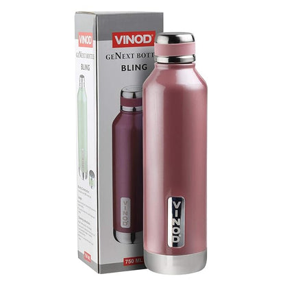 Vinod Bling Stainless Steel Vacuum Insulated Water Bottle - 750ml | Hot & Cold Thermosteel Bottle