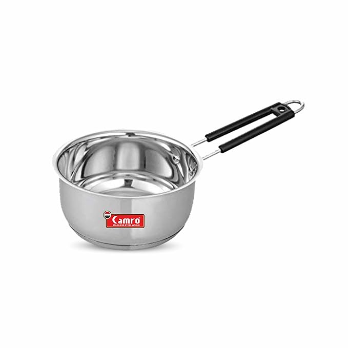 Camro Induction Bottom Deep Sauce Pan (13 No) 3 Liters Gas Stove Compatible Dishwasher Safe