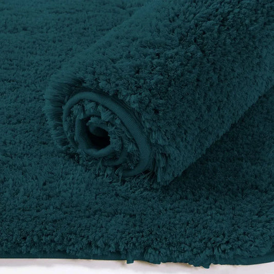 Luxe Home International Microfibre Bath Mat Super Soft Anti Skid Newman Rectangular Mats For Bathroom Colour Teal