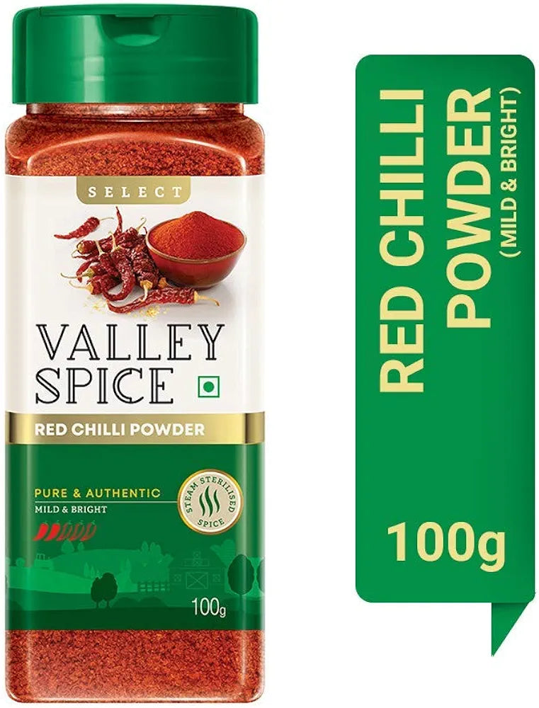 Valley Spice Popular Red Chilli Powder - Mild & Bright 