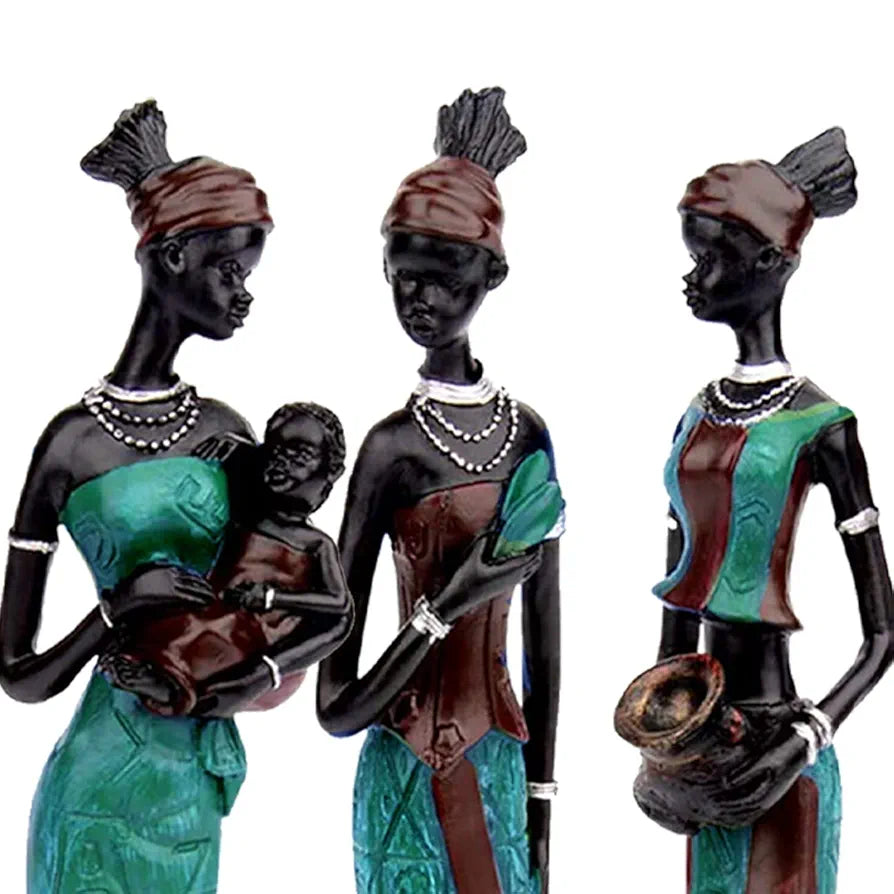 Xtore Beautiful Finish Uniquely Hand Crafted Home Decor African Tribal Women Art Piece