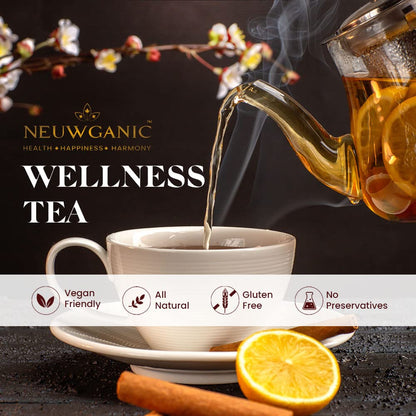 Neuwganic - De-Stress Indian Natural Wellness Tea - 100 Grams