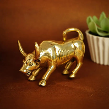 Ekhasa Pure Brass Bull Show Pieces for Home Decor
