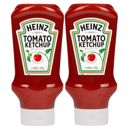 Heinz Tomato Ketchup Bottle - 570 gms Each (Pack of 2)