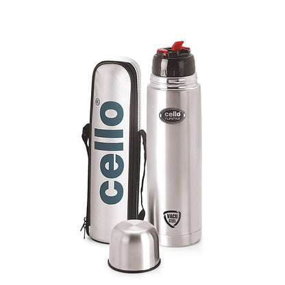 Cello Flipstyle Insulated Stainless Steel Flask Water Bottle