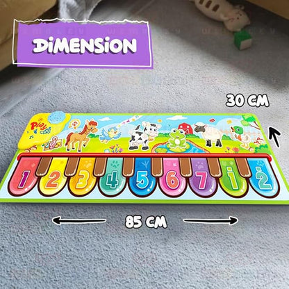 Wembley Animal Piano Mat with 8 Music Modes & Animal Sounds