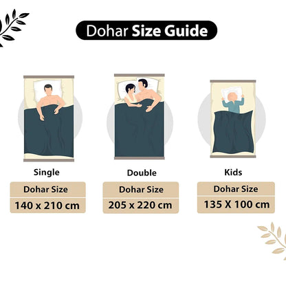Divine Casa 100% Cotton Single Bed Dohar Ultra-Soft AC Blanket Lightweight Reversible Quilt Colour Ivory & Sunflower Yellow