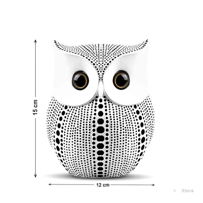 Xtore Modern Classy Lucky Owl Resin Art Figure Showpiece