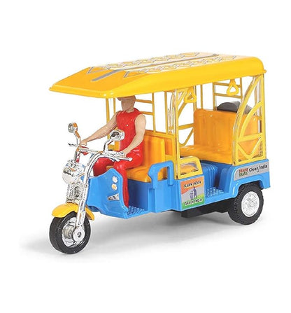 Centy Toys e Rickshaw with Realistic Design 3 Wheels Pull Back Action