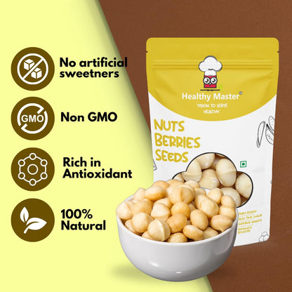 Healthy Master Exotic Macadamia Nuts-Macadamia Nuts - 1000 gms