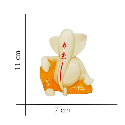 Jaipur Ace Ganesh Murti Ganesha Hand Crafted Best Car Dashboard Sund Ganesha Yellow