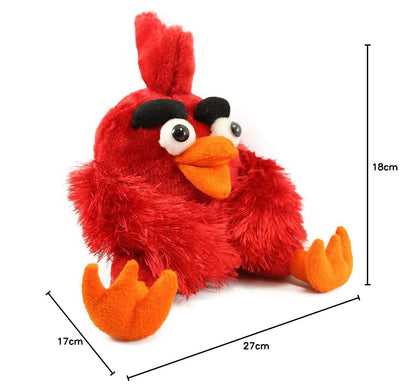 Tickles Sitting Angry Bird Stuffed Soft Plush Toy for Kids Color Red