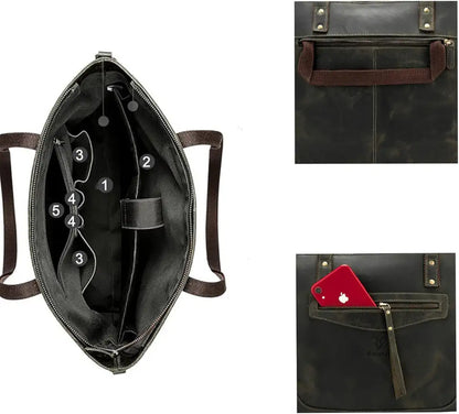 Goatter Genuine Leather Office And Daily Travel Use Shoulder Bag For Women's,
