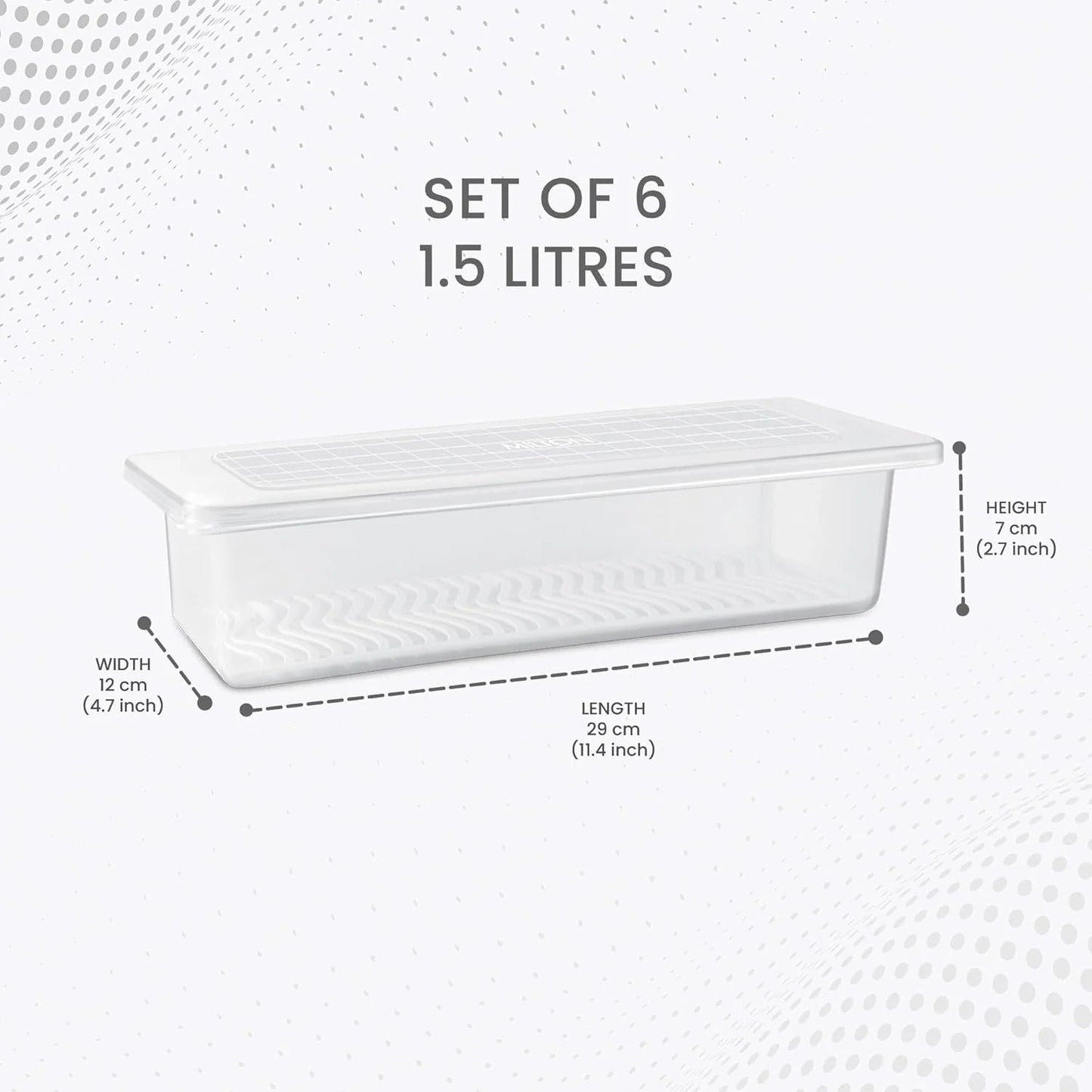 Milton Cryo Fridge Container 1500ml Set of 6