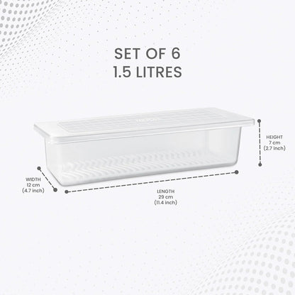 Milton Cryo Fridge Container 1500ml Set of 6