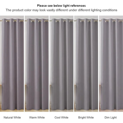 Cloth Fusion Blackout Door Curtains 7 Feet Long Set of 2 Lilac Colour