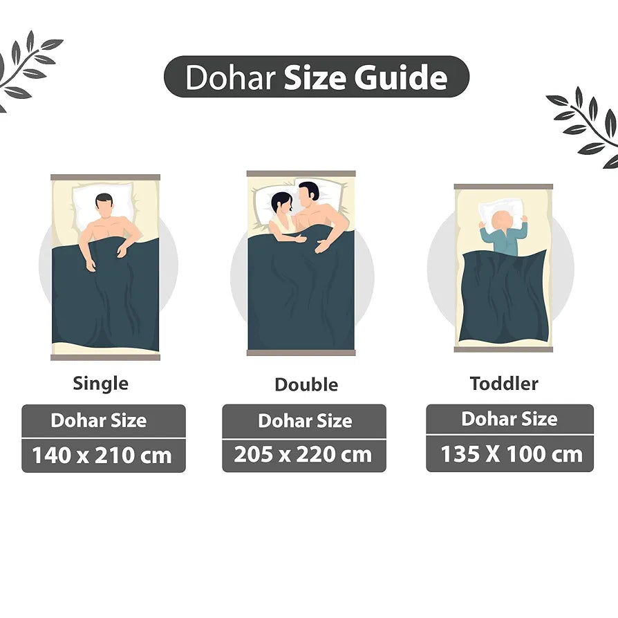 Divine Casa 120 GSM Microfiber Double Dohar Soft & Lightweight Throw Blanket Zig-Zag Pattern Colour Anthracite