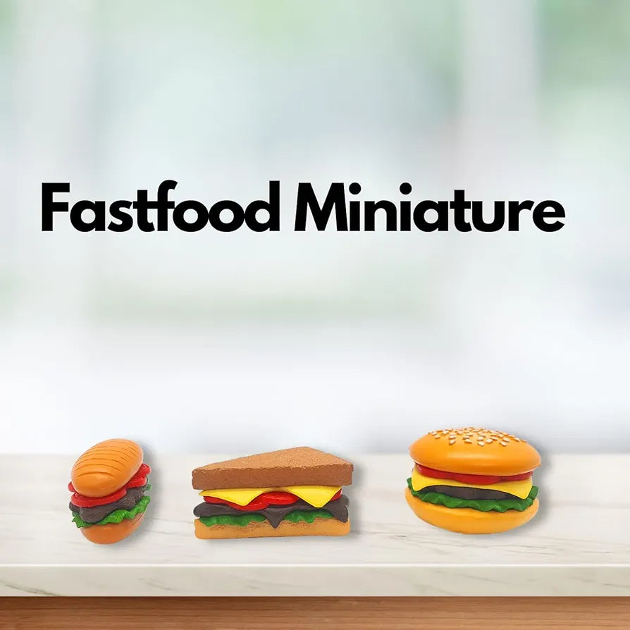 Satyam Kraft 1 Set Resin Fast Food Miniature Showpiece