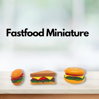Satyam Kraft 1 Set Resin Fast Food Miniature Showpiece