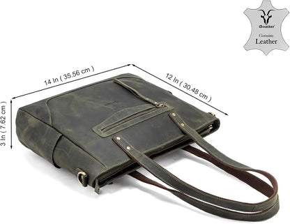 Goatter Genuine Leather Office And Daily Travel Use Shoulder Bag For Women's,