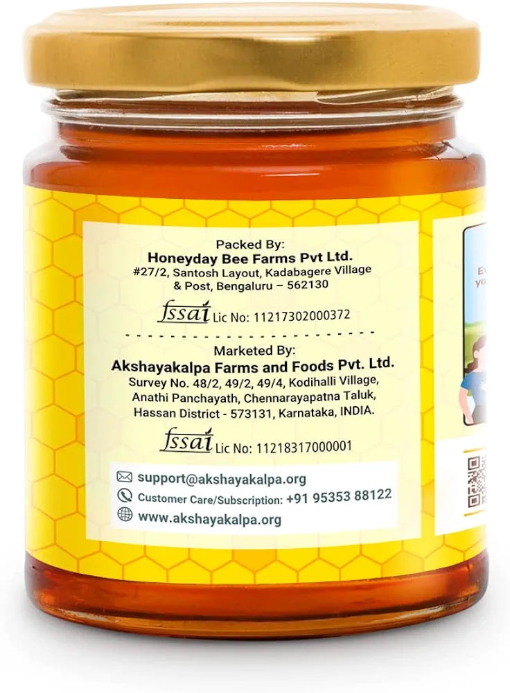Akshayakalpa Multifloral Raw Honey 250 gms