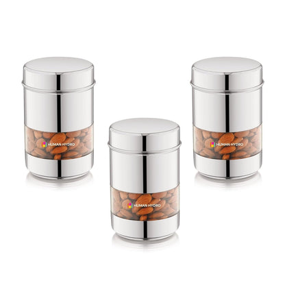 Human Hydro Stainless Steel Storage Containers Set of 3 (750ml Each)