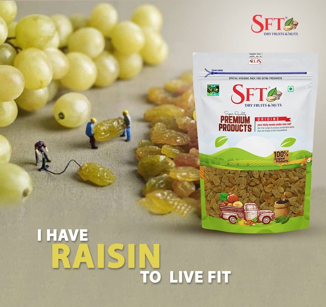 Sft Raisins Seedless Dry Grapes - 500 gms