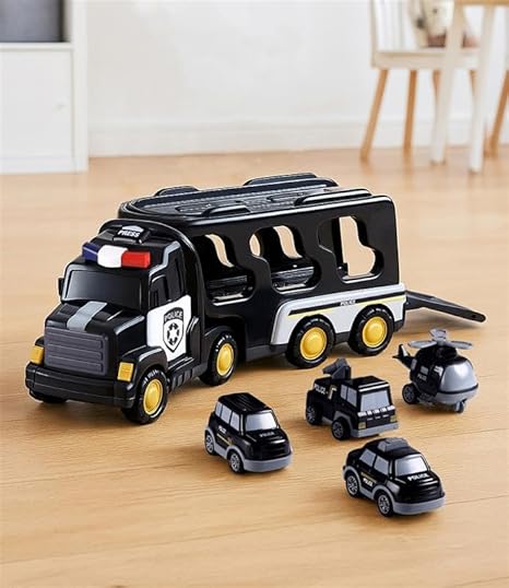 Play Nation 5-in-1 Friction-Powered Truck Toy Set