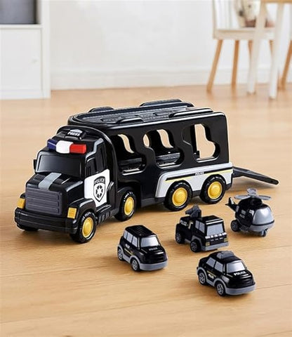 Play Nation 5-in-1 Friction-Powered Truck Toy Set
